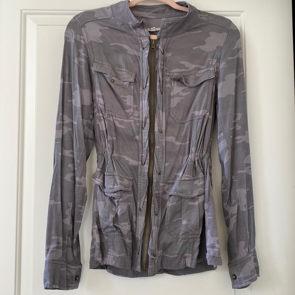 🧥Camo Cinch Waist Light Jacket🧥